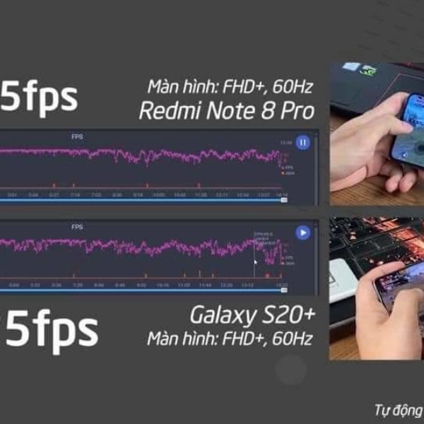 So sánh Samsung S20 chip Exynos 990 và Redmi Note 8 Pro Snapdragon 855