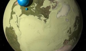 Bức ảnh mô phỏng trực quan về lượng nước có trên Trái đất