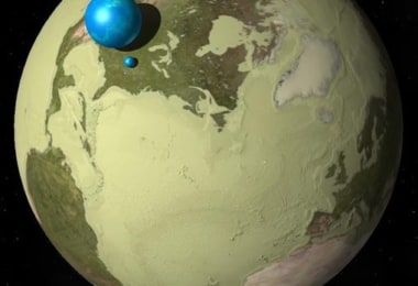 Bức ảnh mô phỏng trực quan về lượng nước có trên Trái đất